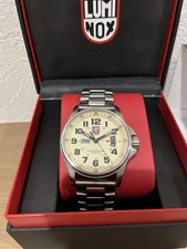 Luminox Field Series Chronograph Watch 1820 White Dial Quartz Men's With Box