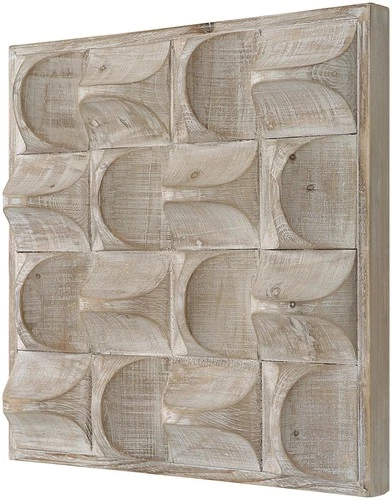 Uttermost 04329 Pickford 20-1/8" x 20-1/8" Frameless Decorative - Brown - Picture 1 of 5