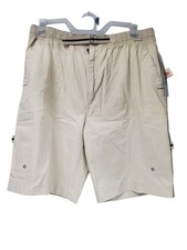 Ocean Pacific OP Vintage Y2K 204888 Light Beige Shorts Size Large NWT Belt