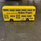 Dinky Toys 295 Atlantean Bus YELLOW PAGES Original 1970s Diecast Model vintage