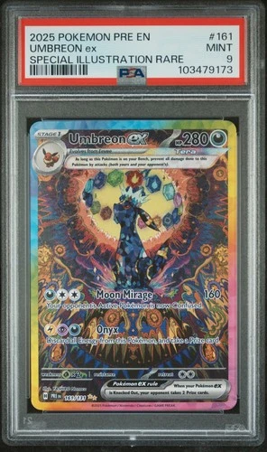 New Listing2025 POKEMON PRISMATIC EVOLUTIONS SPECIAL ILLUSTRATION RARE UMBREON EX PSA 9