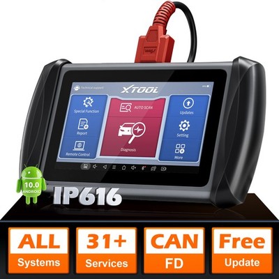 XTOOL IP616 OBD2 Scanner All Systems Diagnostic Tool CANFD IMMO /Key Programming