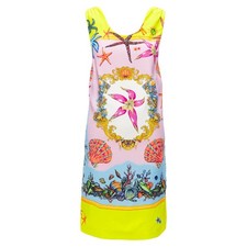 Versace Starfish Print Dress Women Yellow Size 38