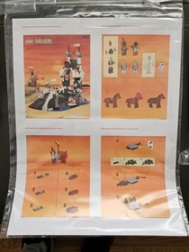 Vintage LEGO Castle 6078 Royal Drawbridge Complete -NO BOX  Printed Instructions