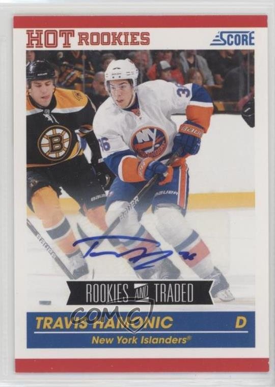 2010-11 Score Rookies & Traded Signatures Travis Hamonic #618 Auto RC n8a