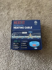 Heatit 160 ft Self-Regulating Pipe Heating Cable w/ Built-in Thermostat