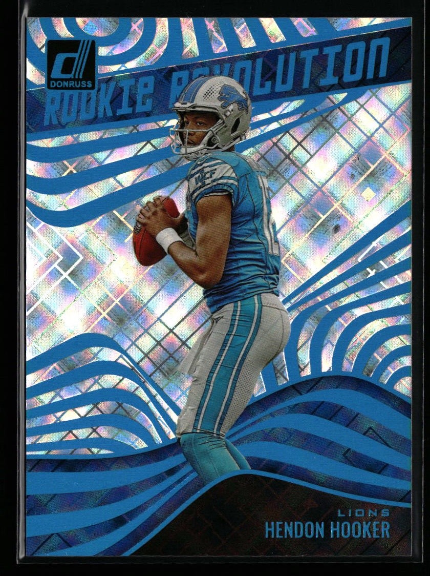 Hendon Hooker 2023 Donruss #RR-38 Rookie Revolution Cosmic #/100 Detroit Lions