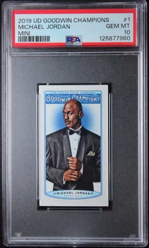 2019 Upper Deck Goodwin Champions Michael Jordan Mini Card #1 PSA 10 POP 13