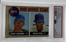 1968 Topps Jerry Koosman/Nolan Ryan Rookie New York Mets #177 PSA