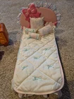 Vintage 1987 Barbie SWEET ROSES Bed  With Vanity And Seat