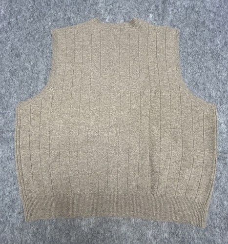 Chaleco Suéter Vintage Polo Ralph Lauren 100% Lana de Cordero Beige XL Preppy Abuelo - Imagen 2 de 4