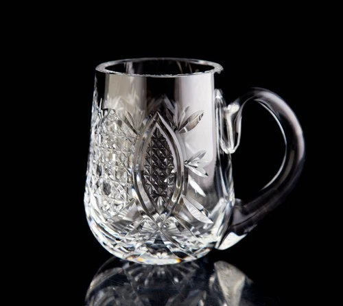 Waterford Tankard Beer Stein Mug 14 oz. Vintage Elegant Crystal Signed