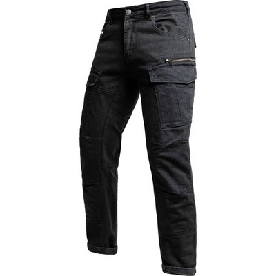 John Doe Defender Mono Motorrad Jeans Unisex Motorrad Hose Cargo schwarz