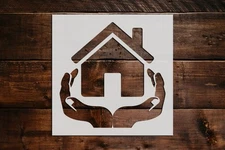 House in Good Hands Stencil - Art and Wall Stencil