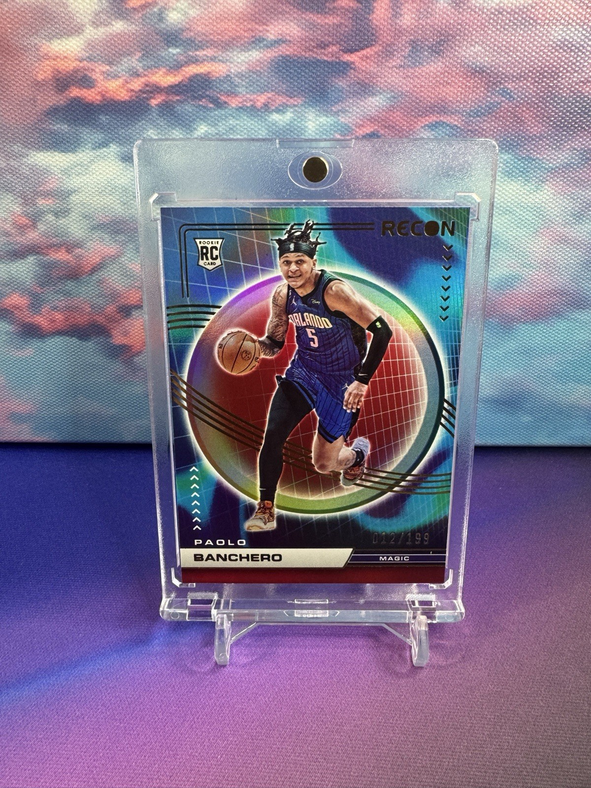 2022 PANINI RECON #201 PAOLO BANCHERO HOLO RED PRIZM ROOKIE #/199 MAGIC RC SP