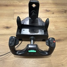Logitech G Flight Yoke System Flight Yoke USB Wired for PC Black Programmable