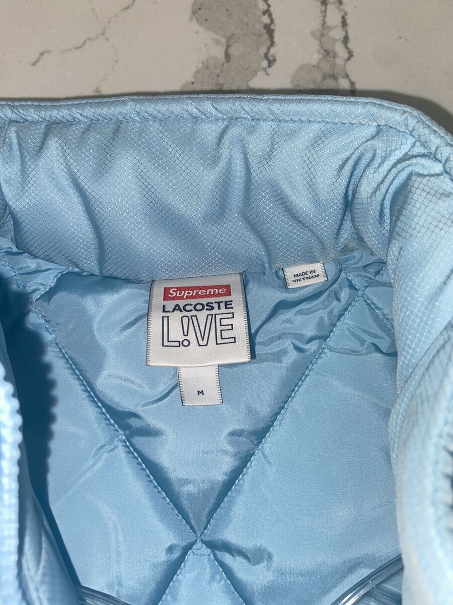 Size M - Supreme LACOSTE Jacket Puffy Half Zip Pullover Size M - Supreme LACOSTE Jacket Puffy Half Zip Pullover