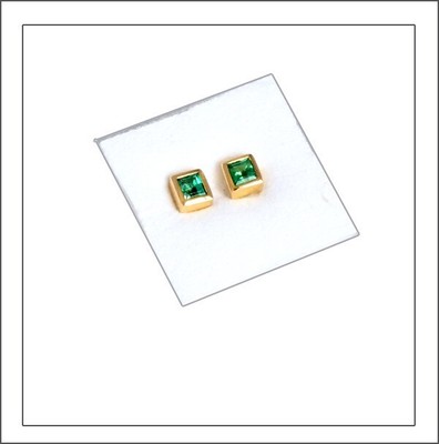 So wunderschön einzigartige Smaragde in Ohrringe Gelbgold- von Greenfire