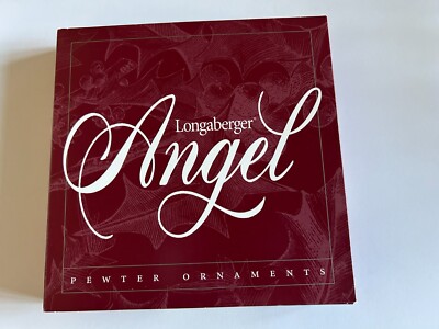 NEW Longaberger Pewter Angel Ornaments 71072 - Set of 4 - 1999