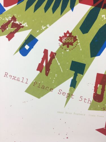 Pearl Jam - Póster de diseño Ames 2005 Edmonton, AB, CAN lugar Rexall - Imagen 2 de 7
