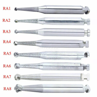 Dental Round Carbide Bur for Slow Speed Latch Type RA 1# -RA 8# Burs 22.5mm