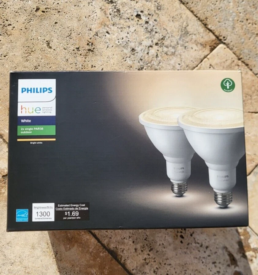 Philips Hue White Outdoor Bulb Par38