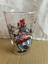 Bardzo rzadkie szkło Asterix i Obelix 10cm Tres rare verre Astérix et Obélix 02