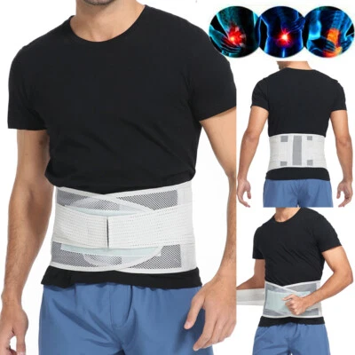 MARKENLOS Rücken Stützgürtel Rückenbandage Lendenwirbelstütze Atmungsaktiver Lumbol Gürtel