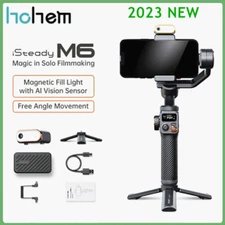 Hohem iSteady M6 Kit 3-Axis Gimbal Stabilizer AI Magnetic Fill Light Smartphone 