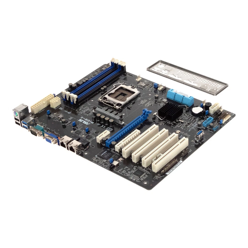 Server ATX Mainboard ASUS P10S-X REV 1.01 LGA1151 4x DDR4 4x PCI 2x Pcie 2x Gbe - Image 2 of 3