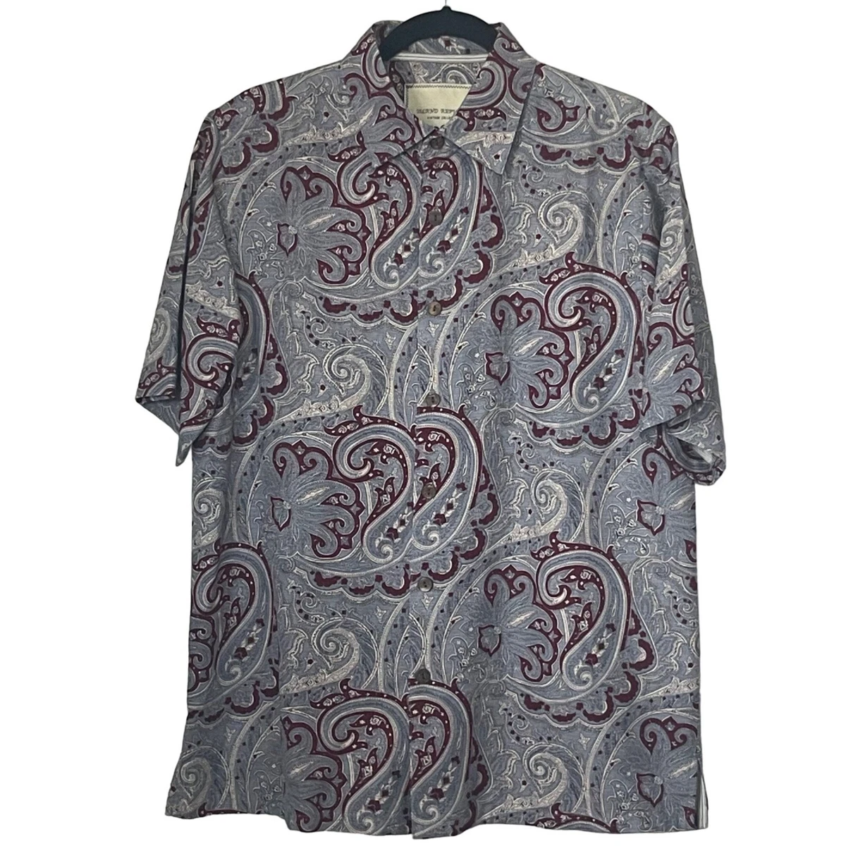 Island Republic Vintage Collection Men s Medium 100 Silk Paisley