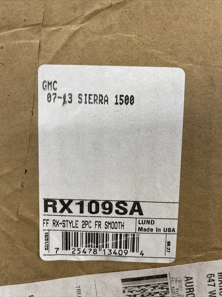 Lund RX109SA Rivet Style Fender Flare 2 Piece Set Fits 2007-2013 GMC Sierra 1500 - Image 3 of 3