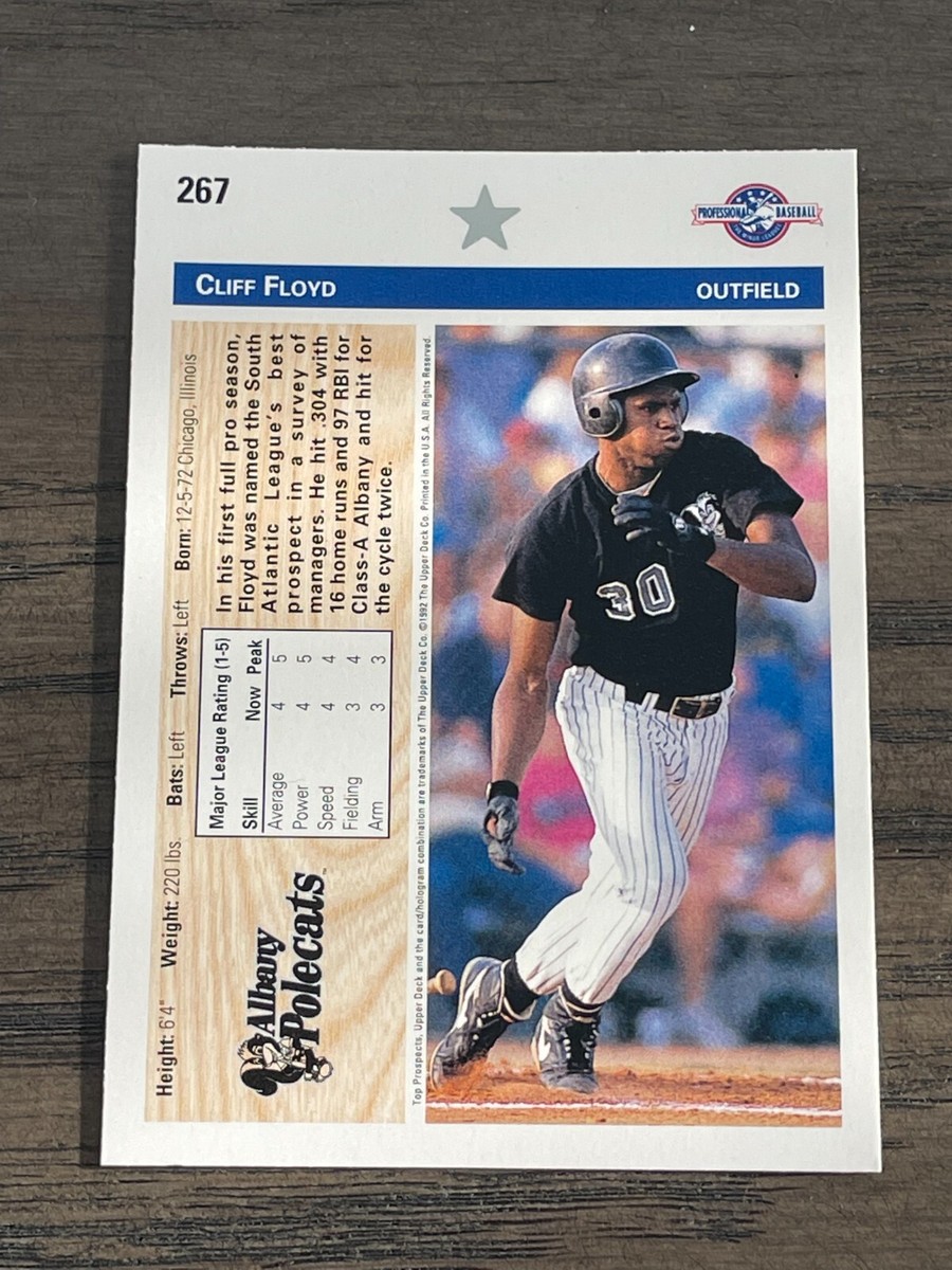 ベースボールカードtopsクリフフロイド 1992 Upper Deck Minors Cliff Floyd #267 | eBay