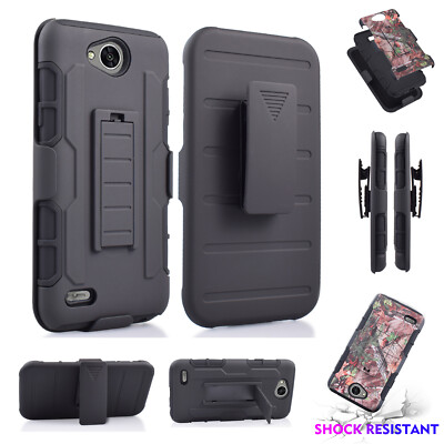 For LG X Power 2/X Charge/ Fiesta / K10P/ LV7 Hybrid Rugged Kickstand Tough Case