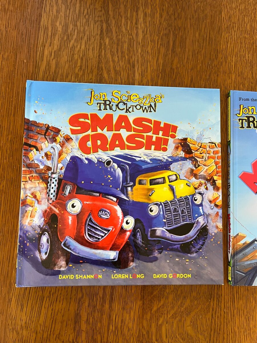 Lot of Jon Scieszka’s Trucktown MELVIN MIGHT? Smash! Crash! Hardcover  Books: 9781416941330 