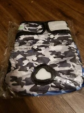 Wegreeco Washable Reusable Premium Dog Diapers, Size Medium Camo NEW Set of 3