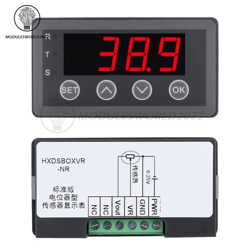 DC 6/8-25V 40/50mA 0.56" 4-digit Tube Potentiometer Sensor Digital Display Meter - Picture 14 of 16