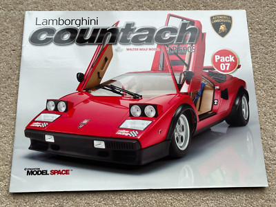 7 Stück Magazin Deagostini Lamborghini Countach Walter Wolf Modell LP500S