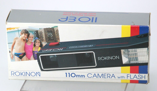 Vintage ROKINON 110mm Camera W Flash 110 EF In Box - Tested - Picture 8 of 8