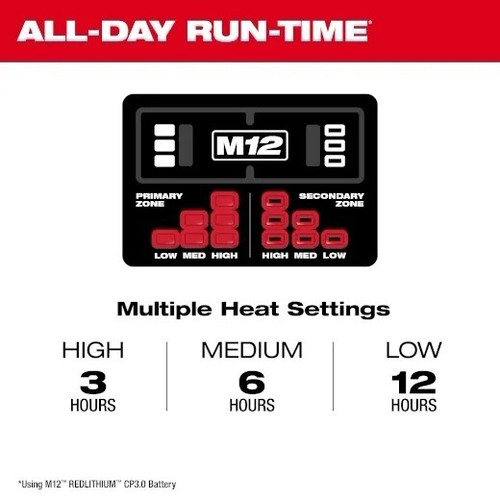 Women's Milwaukee Heated Jacket Kit Gray W/ Battery & Charger 234G-21M Size: M - Picture 5 of 6