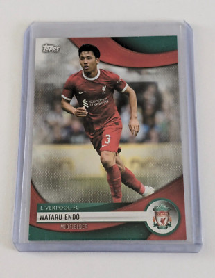 Wataru Endo 2023-24 Topps Liverpool Team Set Base #22