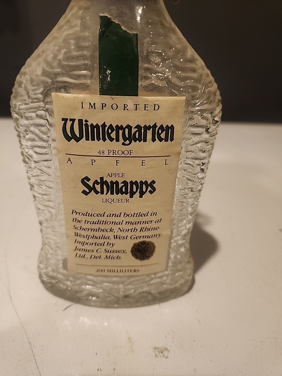 Vintage Apple Schnapps Empty Liquor Bottle West Germany 200 ml | eBay