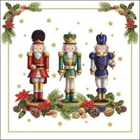 20 Papierservietten, Servietten BäRtiger Nussknacker Ambiente 33X33 Weihnachten
