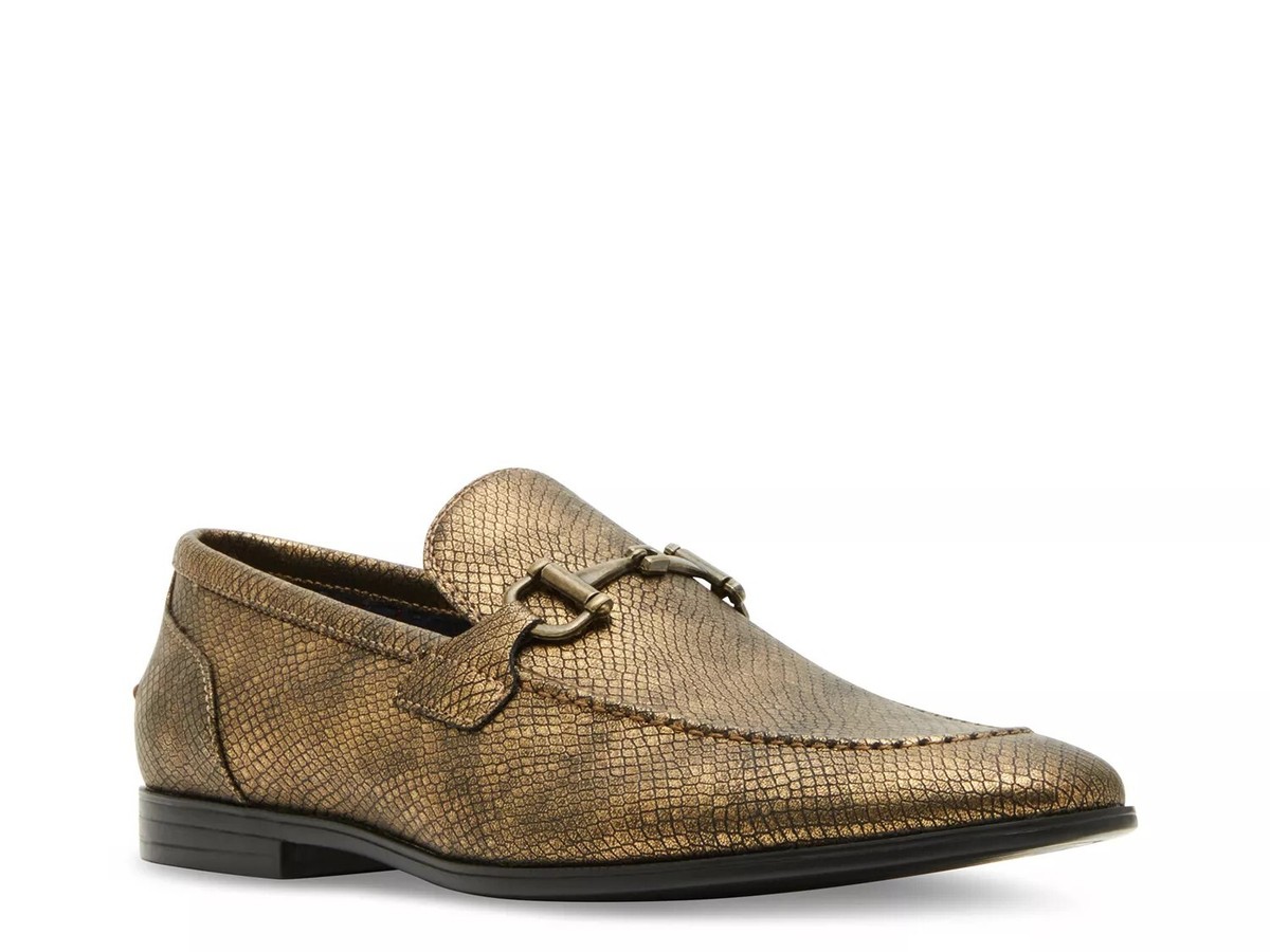 Steve Madden Mens Studde Square Toe Loafers Size 11.5 Brown Leather Dress Shoes Steve Madden Men main image 3