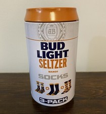Bud Light Mango Seltzer Crew Socks 3 Pack Size 6-13