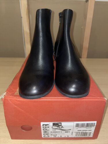 Camper Women's Katie Classic Leather Ankle Boots Size 8 - Picture 4 of 6