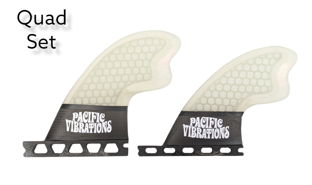 Pacific Vibrations Quad クアッド フィン fin Pacific Vibrations Surfboard Fins Cut Quad (Compared To Tomo) fits