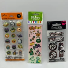 Halloween Spooky Puffy, 3D, Holographic, Scrapbooking Stickers Lot of 3 NEW