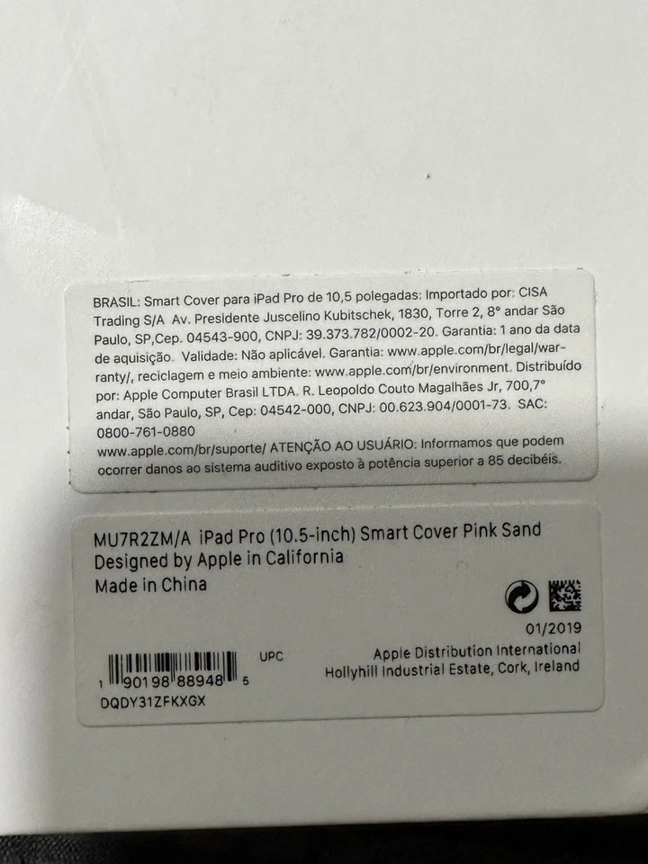 Apple Smart Cover 10.5-inch iPad Pro- Pink Sand - GENUINE & NEW - Image 4 of 4