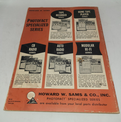 Lot of 5 SAMS PHOTOFACT TRANSISTOR RADIO SERIES  TSM-100 106 107 108 109 - Bild 3 von 11